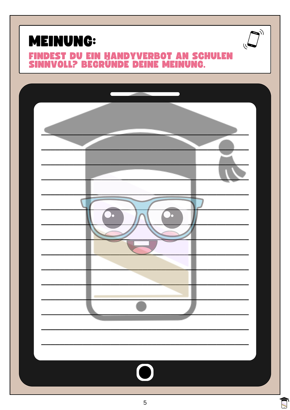 Miniaturbild: Handys in der Schule – Unterrichtsmaterial zu Argumenten, Meinungsbildung und verantwortungsvollem Umgang mit digitalen Medie