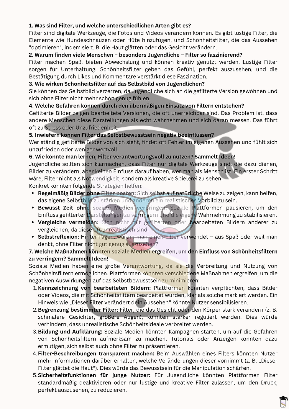 Miniaturbild: Unterrichtsmaterial Beauty Filter und Schönheitsideale