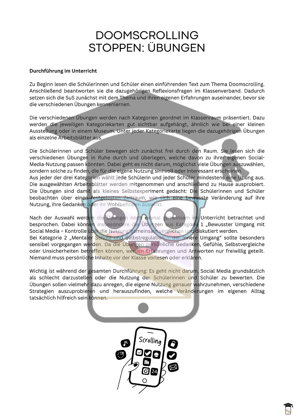 Miniaturbild: Doomscrolling stoppen: Übungen