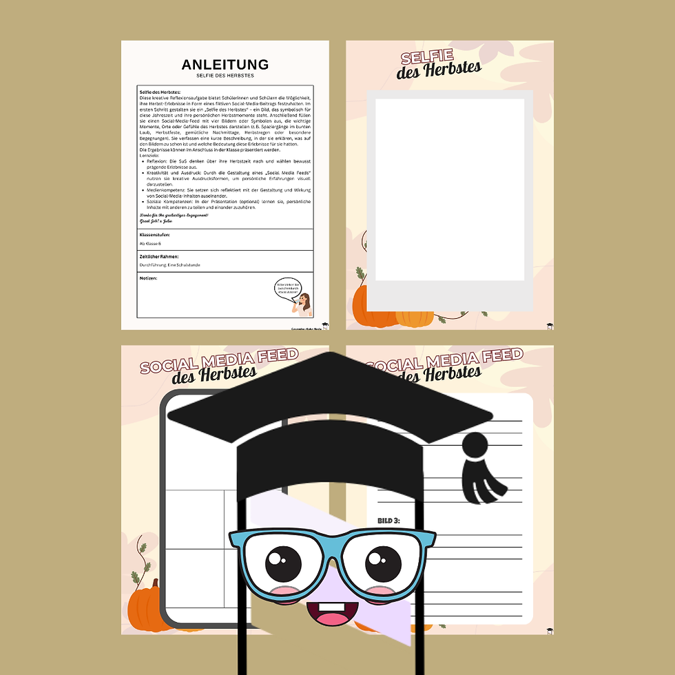 Arbeitsblatt - Selfie des Herbstes