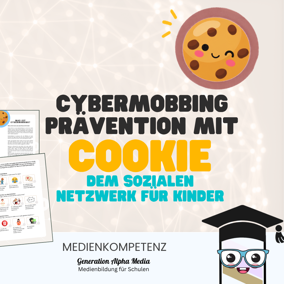 Cybermobbing Prävention mit Cookie - Arbeitsblatt