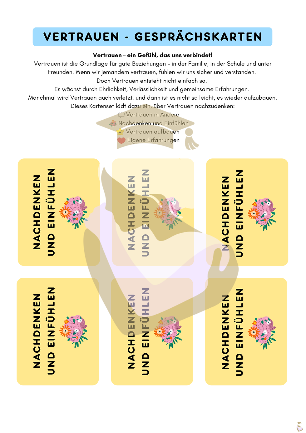 Miniaturbild: Klassengemeinschaft: Gesprächskarten - Vertrauen aufbauen - Unterrichtsmaterial