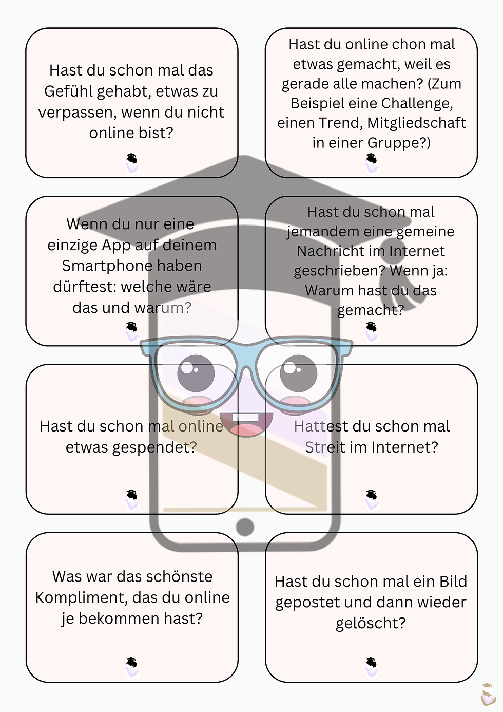 Miniaturbild: Gesprächskarten Soziale Netzwerke – Medienkompetenz spielerisch fördern