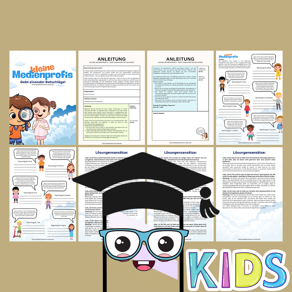 Unterrichtsmaterial Grundschule: Sicher im Netz - Medienkompetenz fördern - Soziale Netzwerke in der Grundschule unterrichten