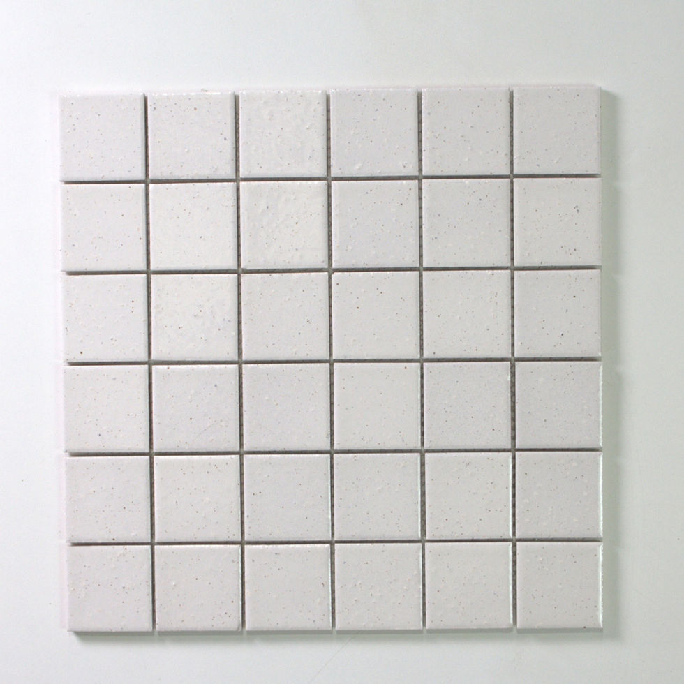 BONSAI WHITE GLOSS SQUARE MOSAIC