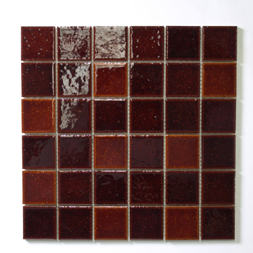BONSAI BURGANDY SQUARE MOSAIC