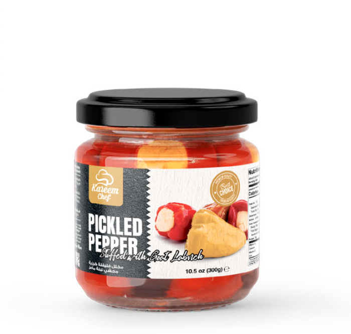 Bell Pepper w/ Labneh | In Olive Oil | Goat | 300g | Glass