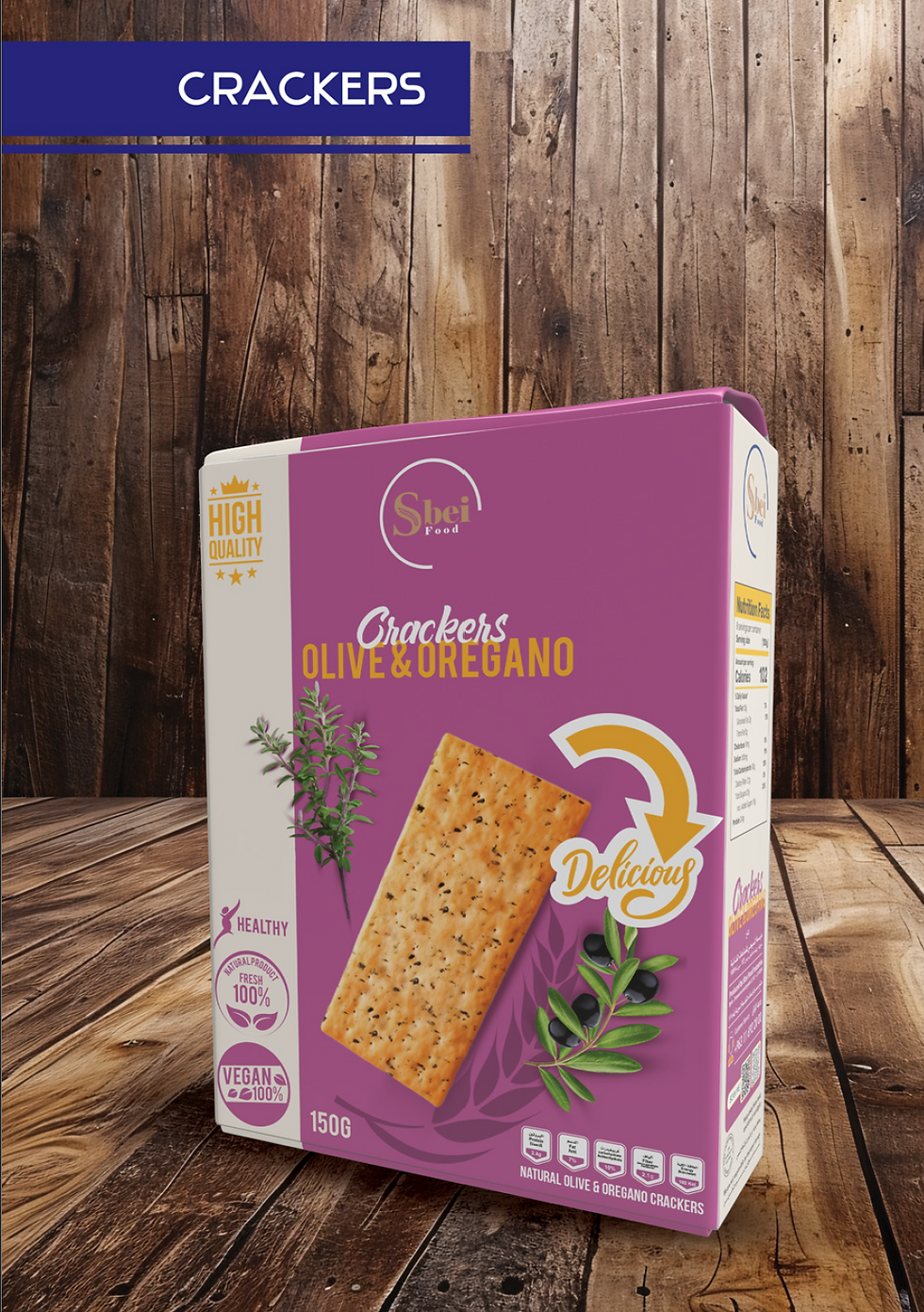 SB Crackers — Olive & Oregano (150g)
