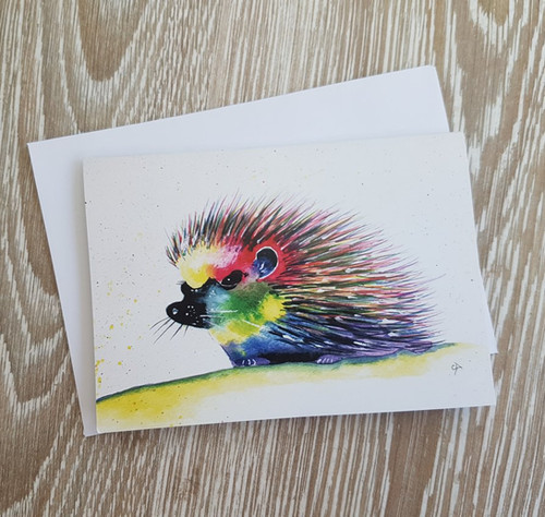 Hedgehog Card (Colours) | hedgehogrescue