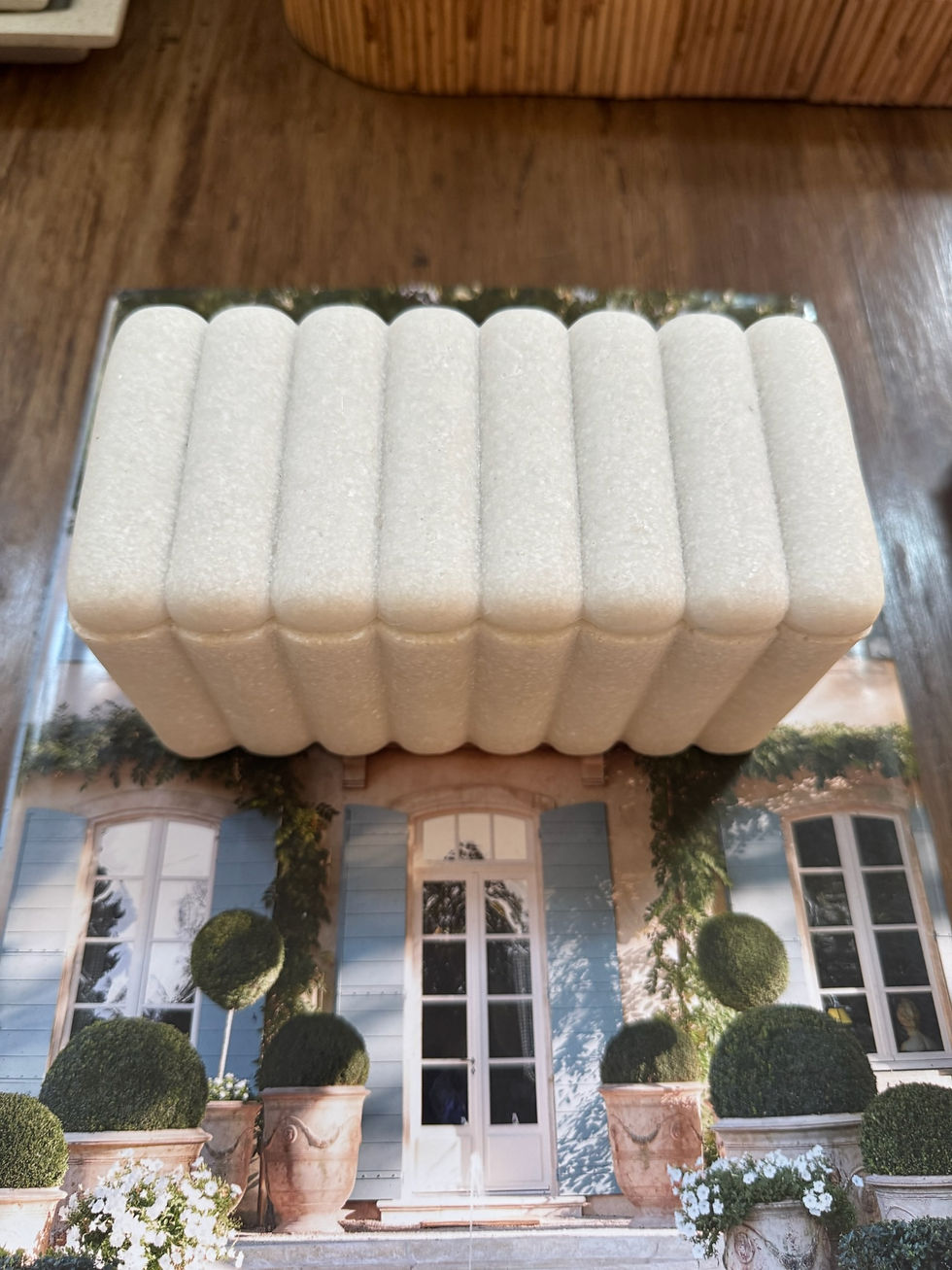 Miniatura: Caixa Canelada com Pó de mármore 16,5x8x8cm