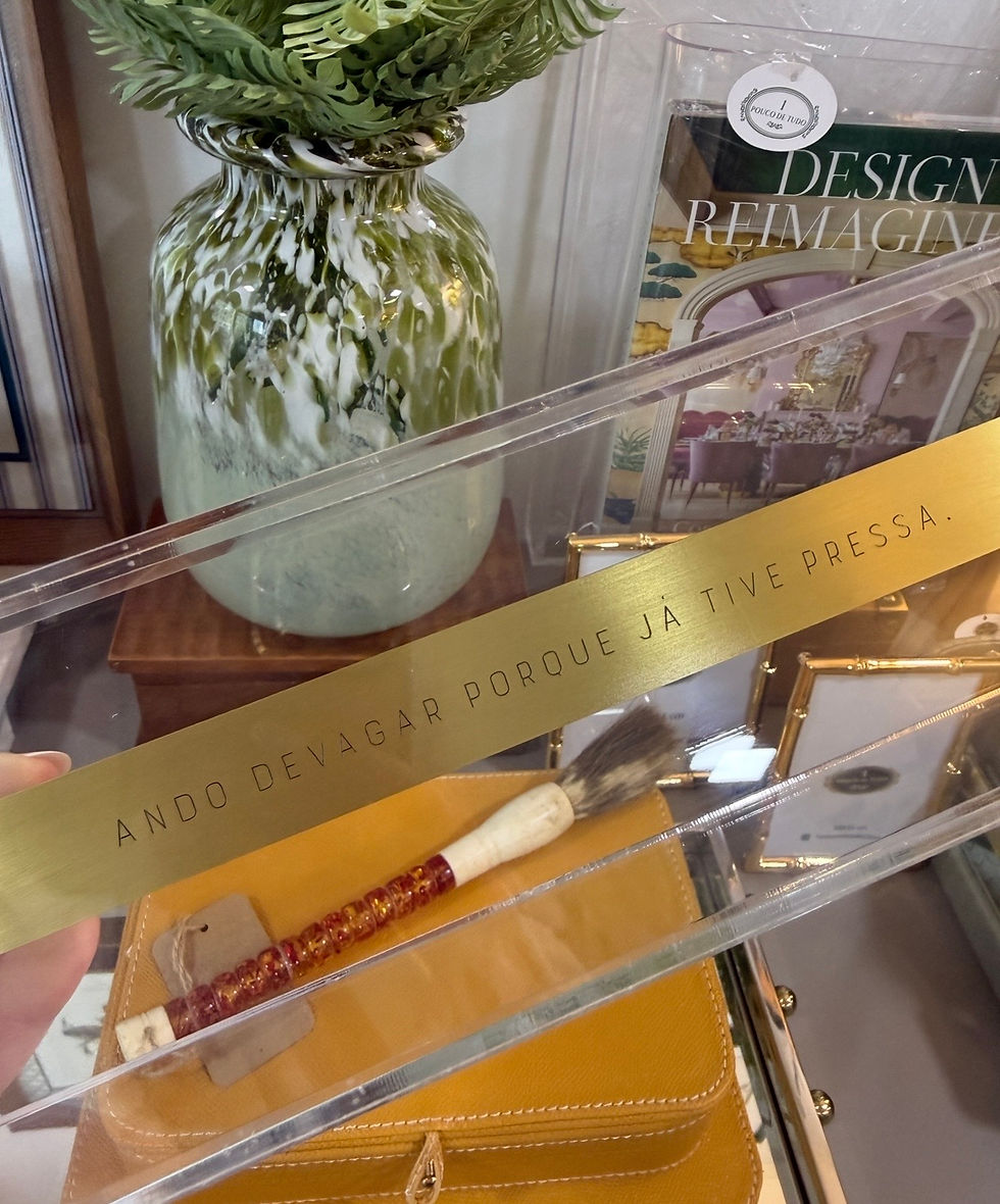 Miniatura: CAIXA ACRÍLICO COM PLACA LATÃO