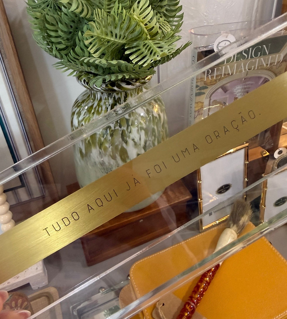 Miniatura: CAIXA ACRÍLICO COM PLACA LATÃO