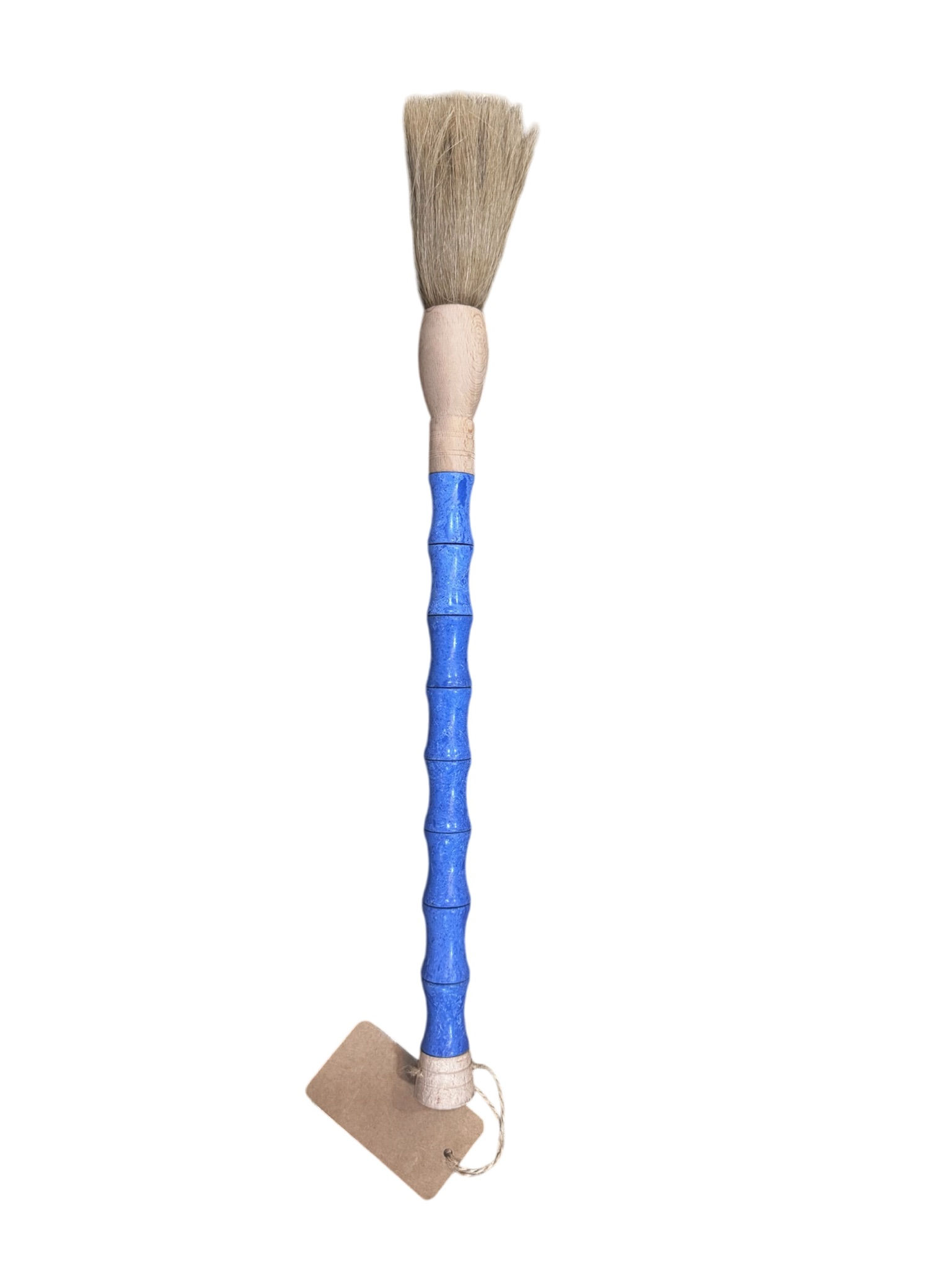 PINCEL CHINÊS DE PEDRA AZUL E MADEIRA