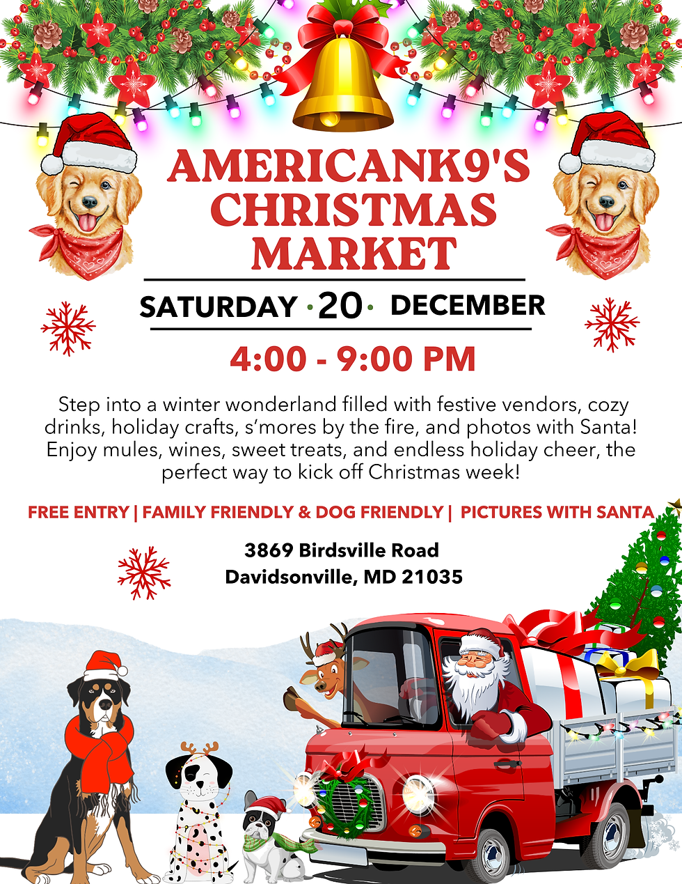 American K9's Christmas Market 