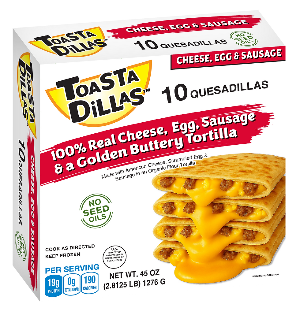 TD_CheeseEggSausageQuesadilla_BaginBox_10pk_3D