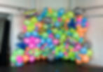 80s balloon wall decor neon balloon