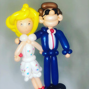Balloon caricature anniversary gift