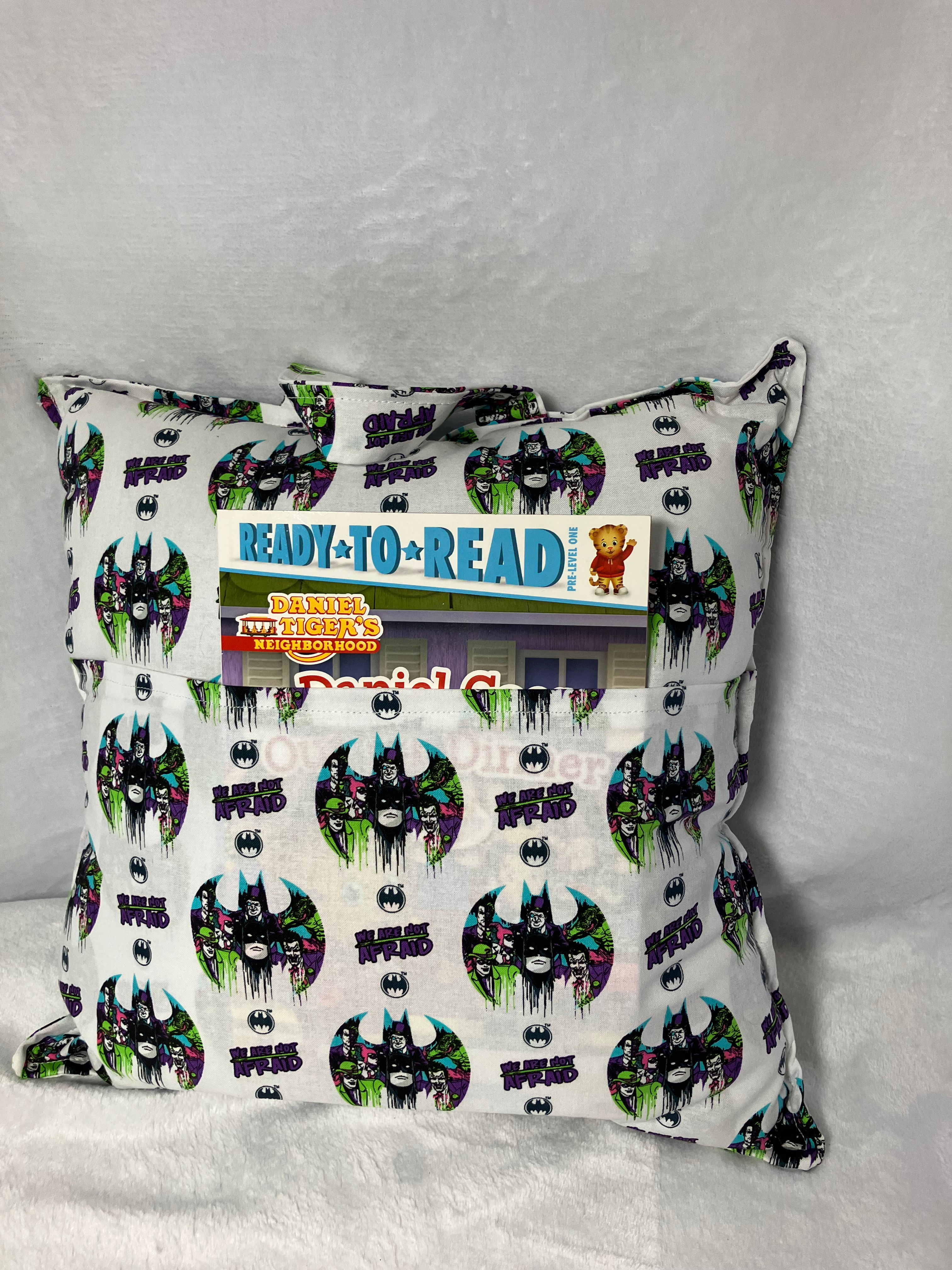 Batman themed book pillow