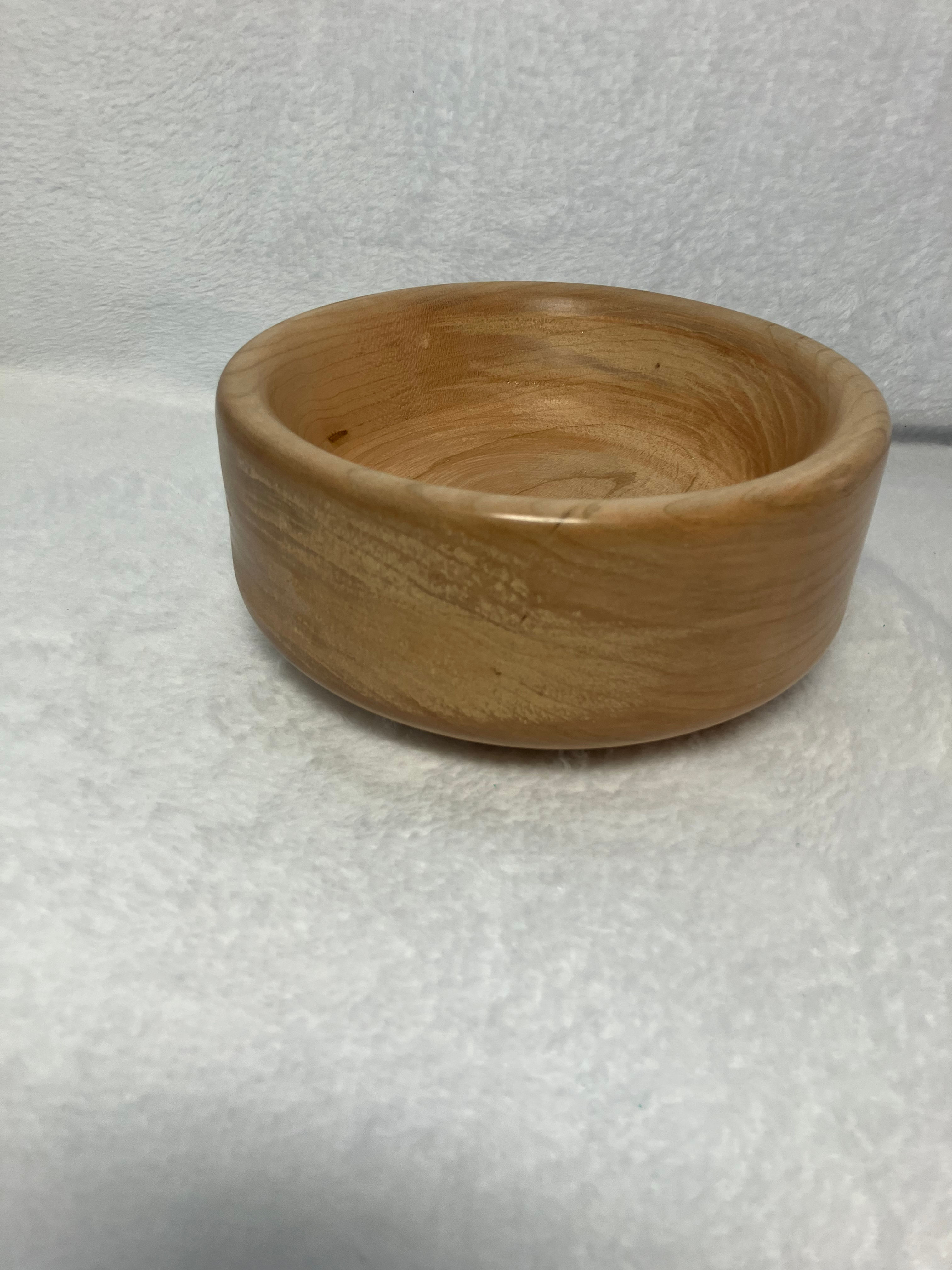 Cherry wood turned bowl