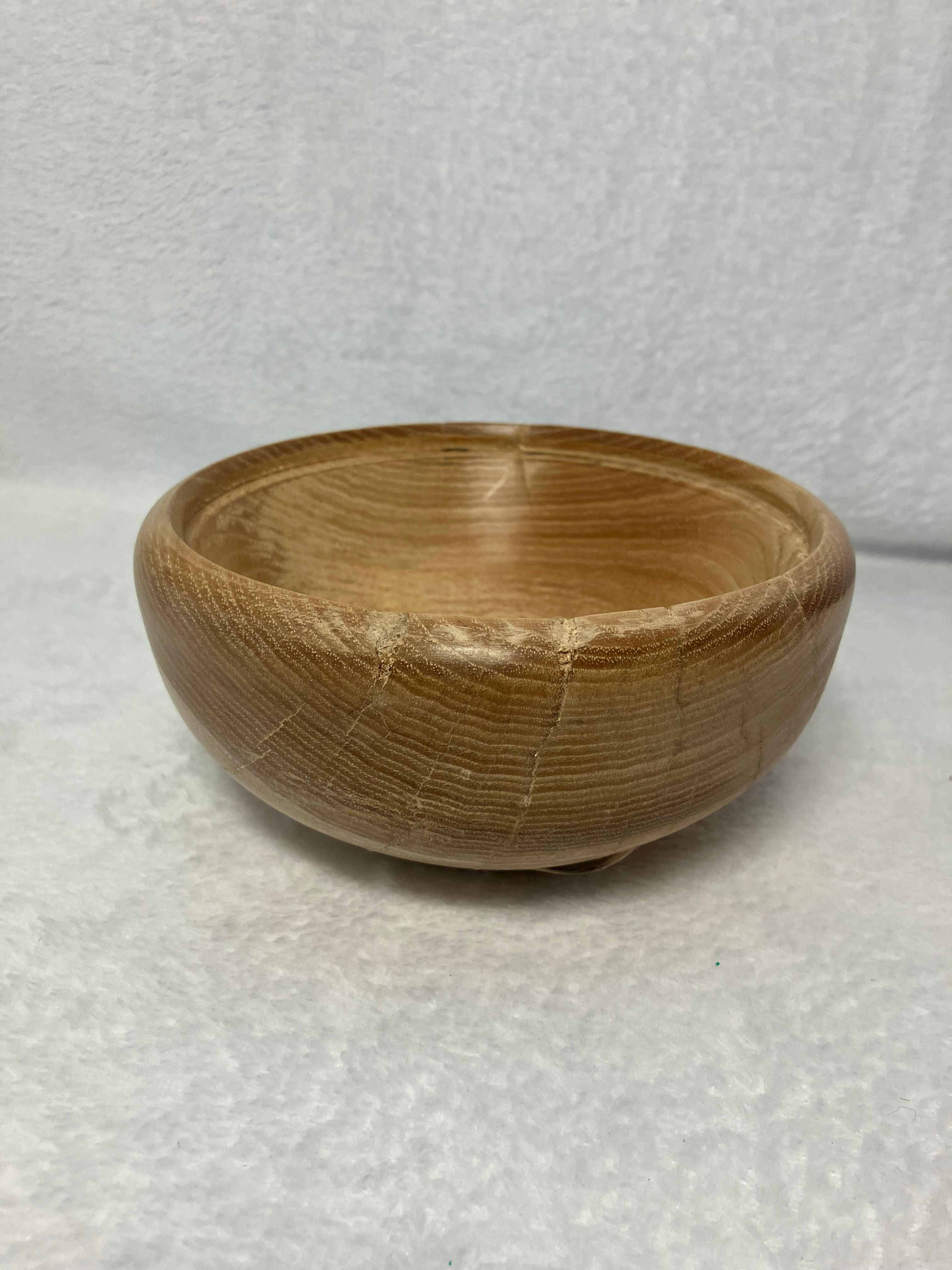 Ash wood turned bowl