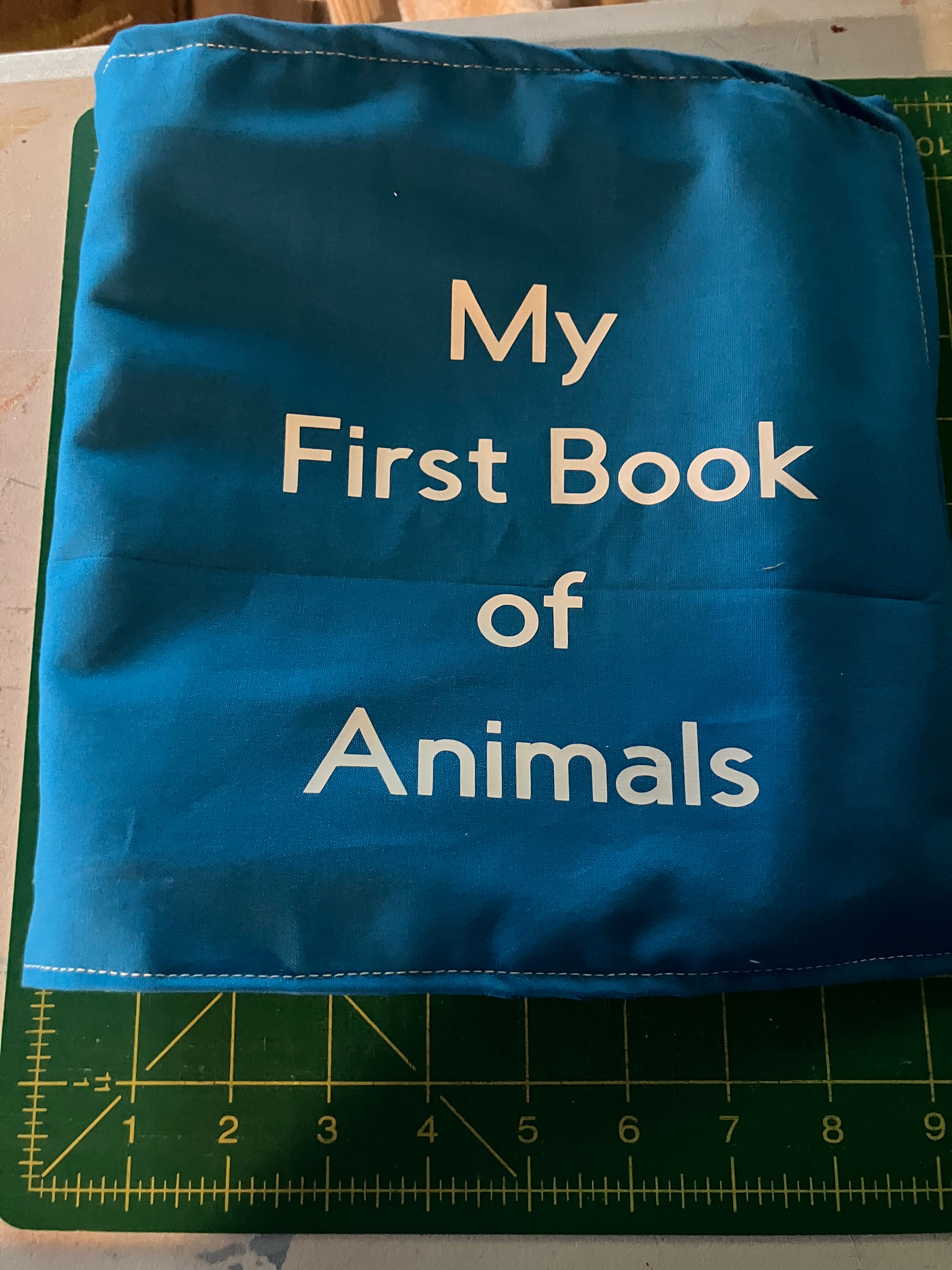 First Book of Animals Blue cover