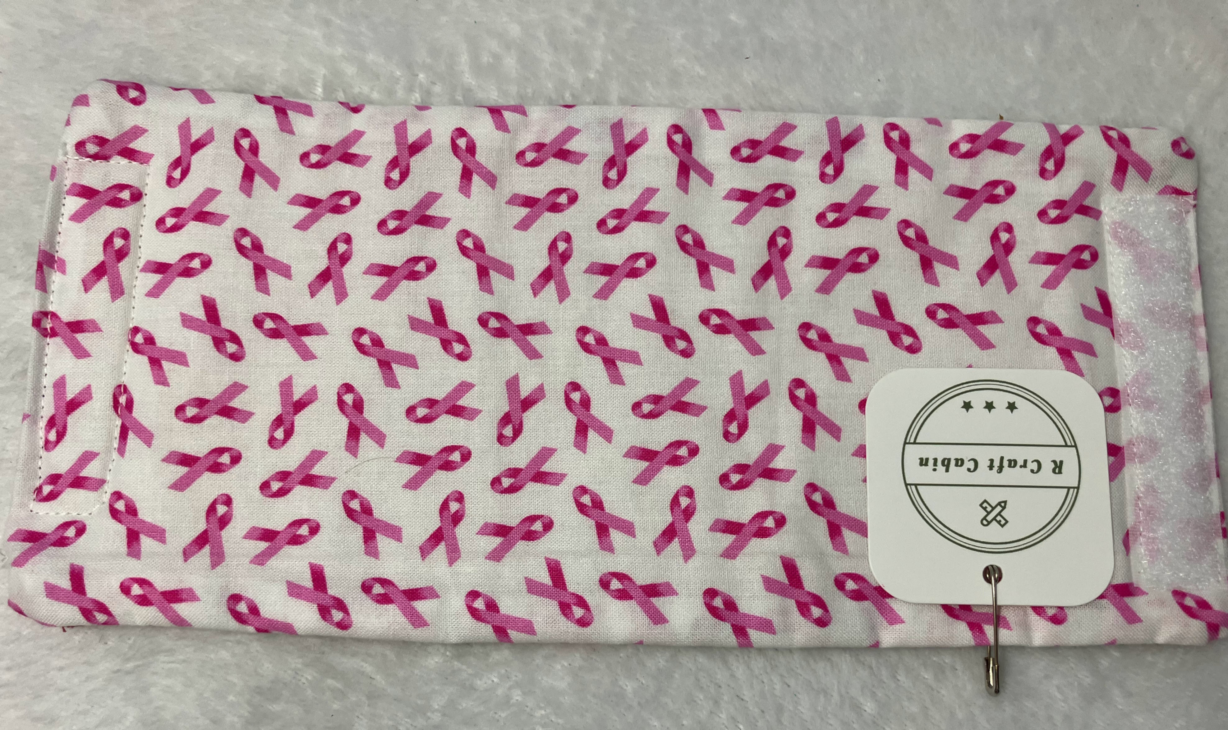 Pink ribbon themed Can/Bottle Cozy