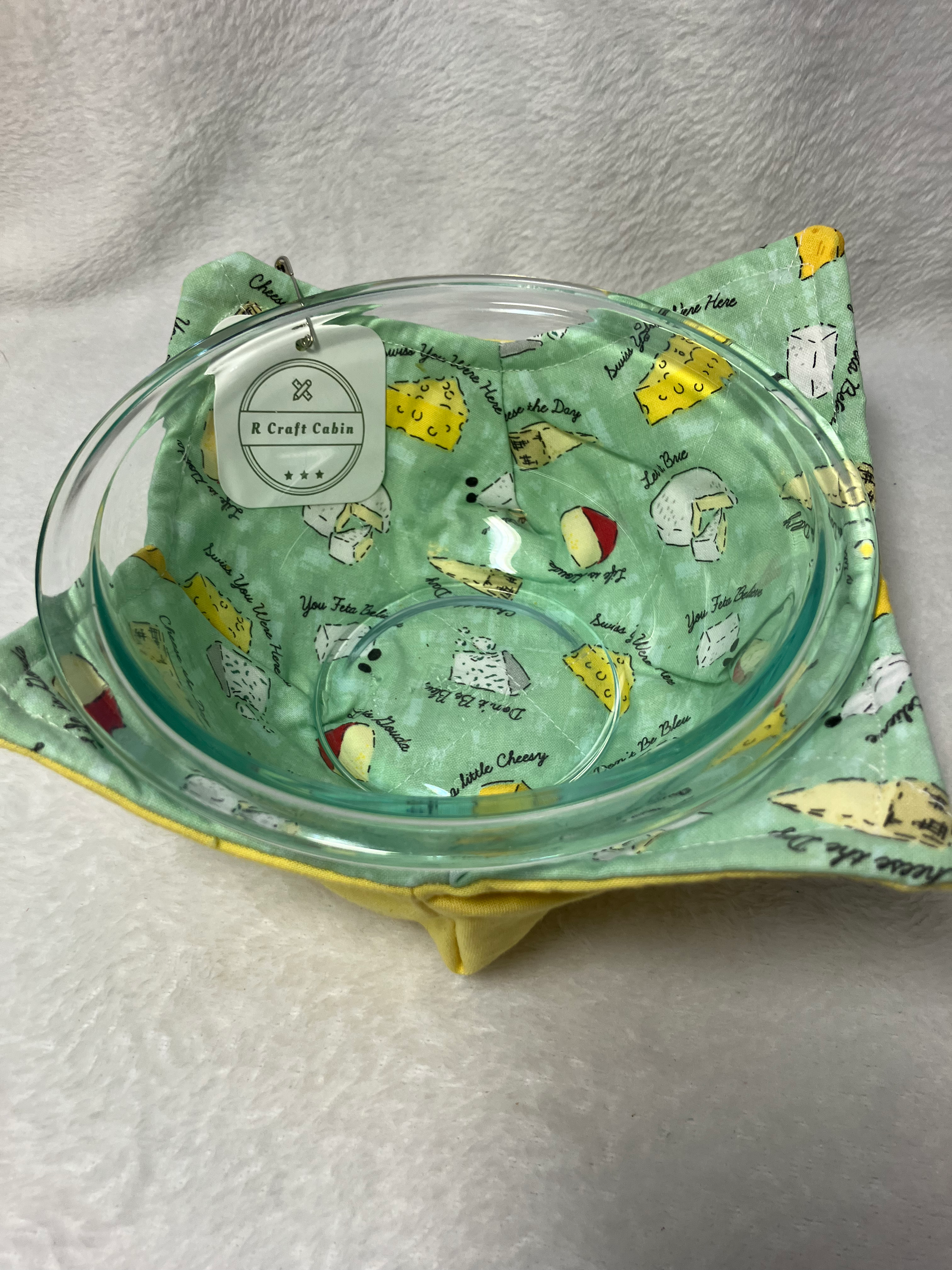 Cheese Themed Bowl Cozy