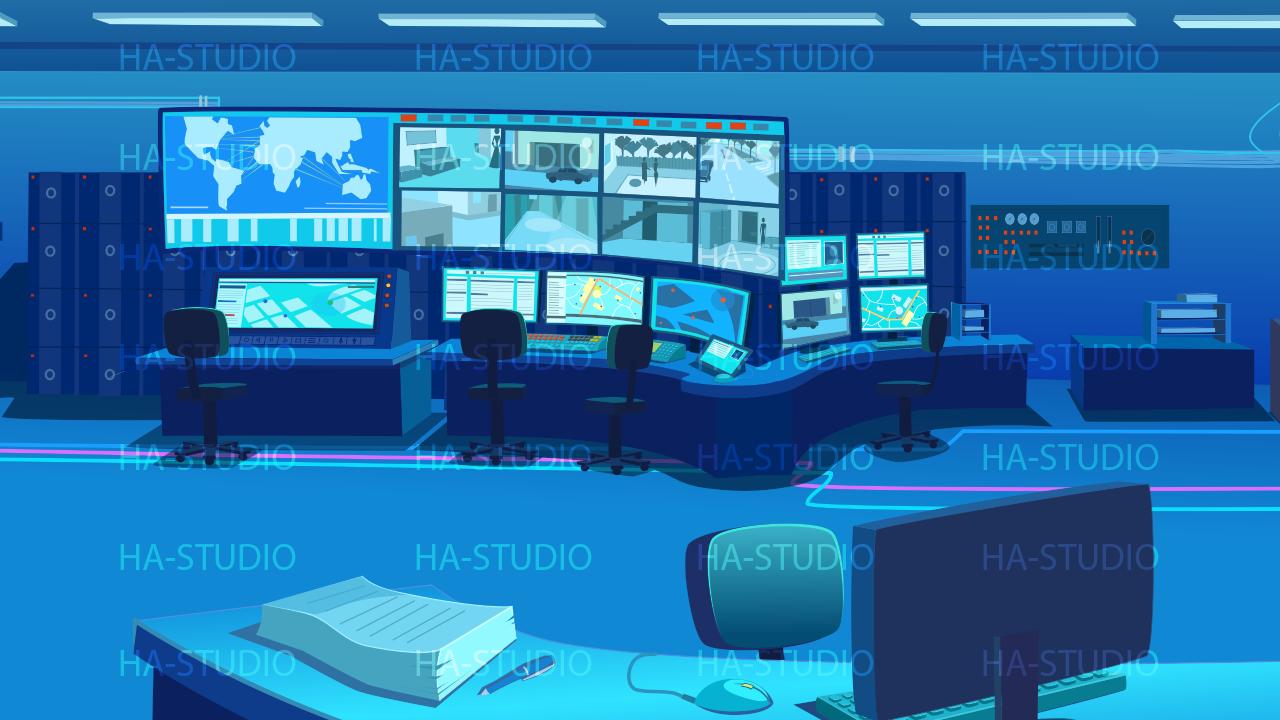 Large control room