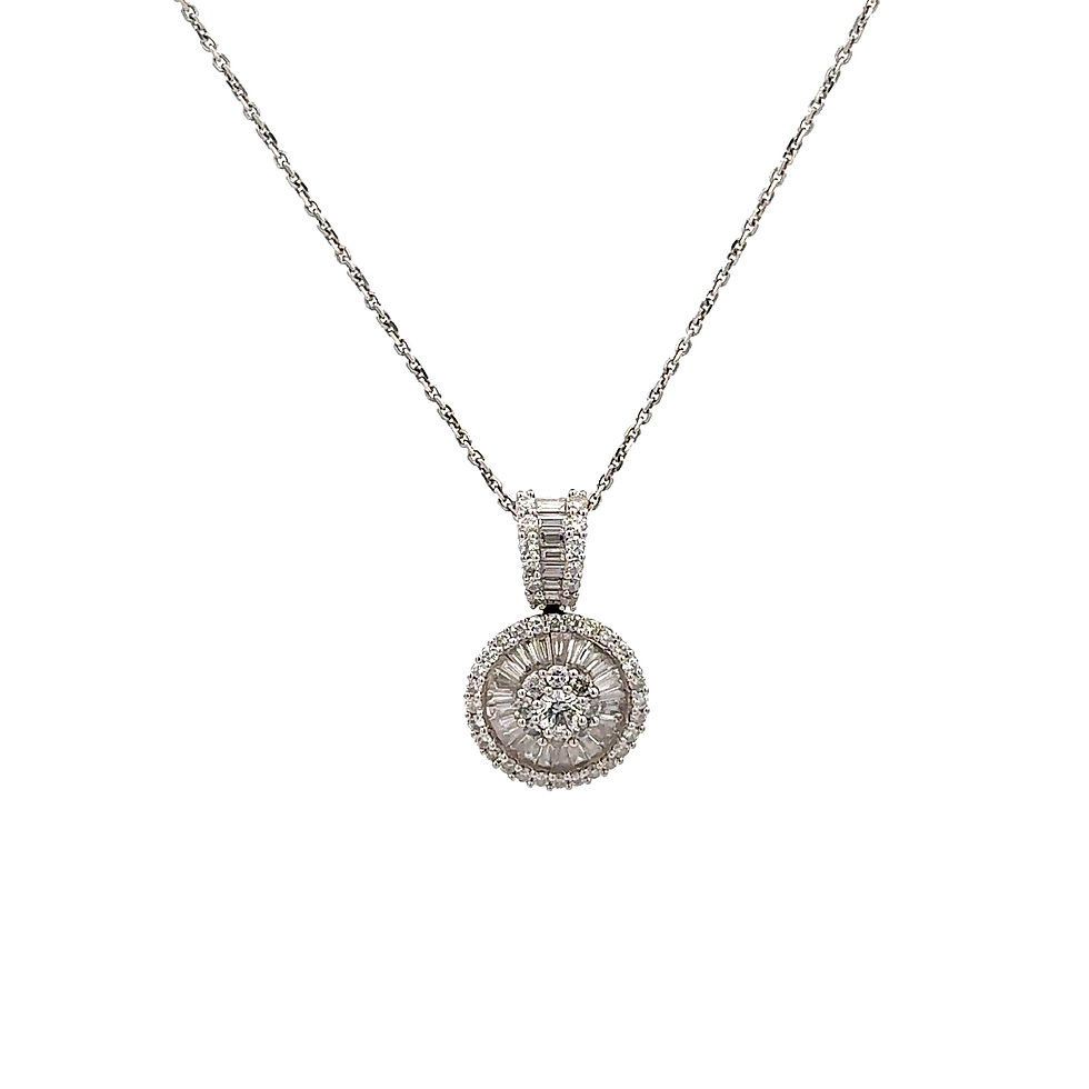 Thumbnail: Diamond Necklace 14k,5.9g