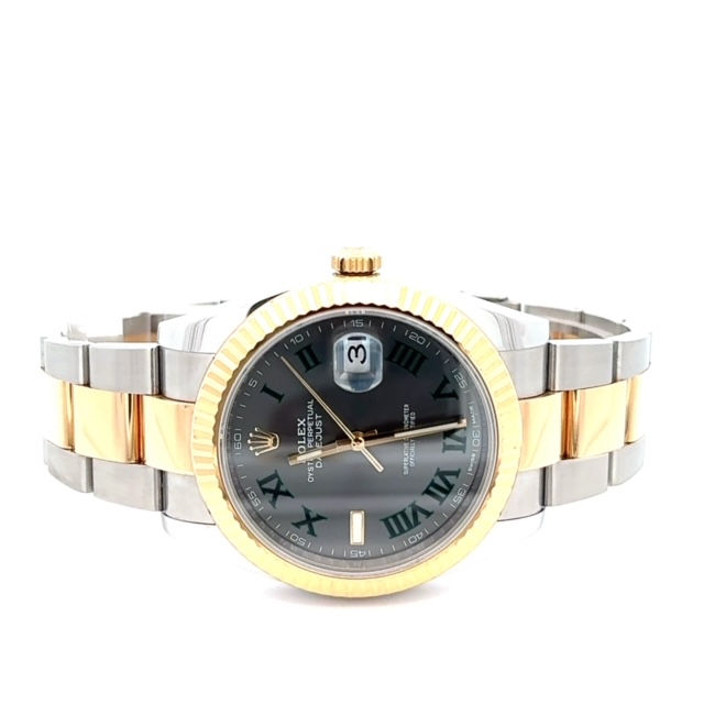 Thumbnail: PRE OWNED Rolex Datejust 41MM Slate Roman Numerals