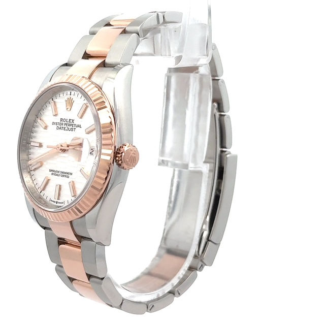 Thumbnail: Pre-owned Rolex Datejust 36mm Motif Dial Rose Gold