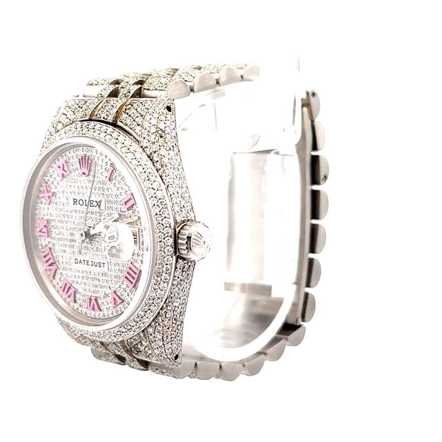 Thumbnail: Pre-owned Datejust 36mm Diamond Jubilee Band, Diamond Dial Bezel