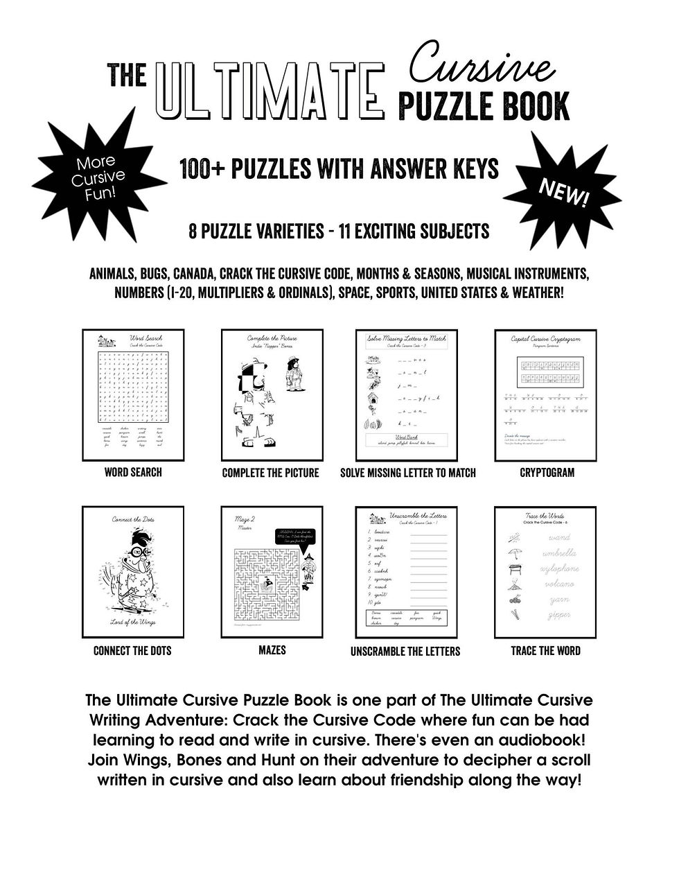 Thumbnail: PDF Activity Book: Crack the Cursive Code