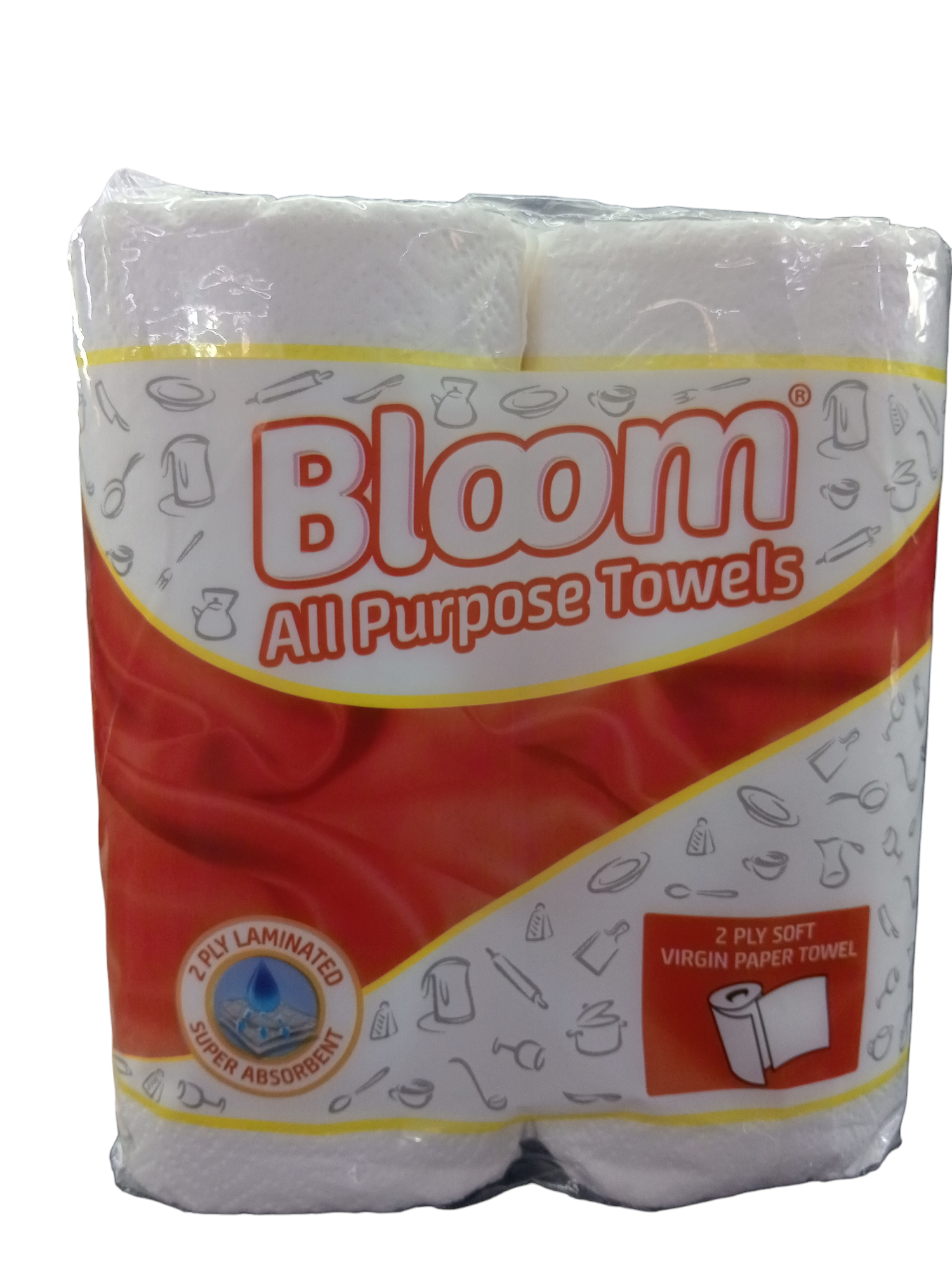 BLOOM ALL PURPOSE  TOWELS TWIN PACK