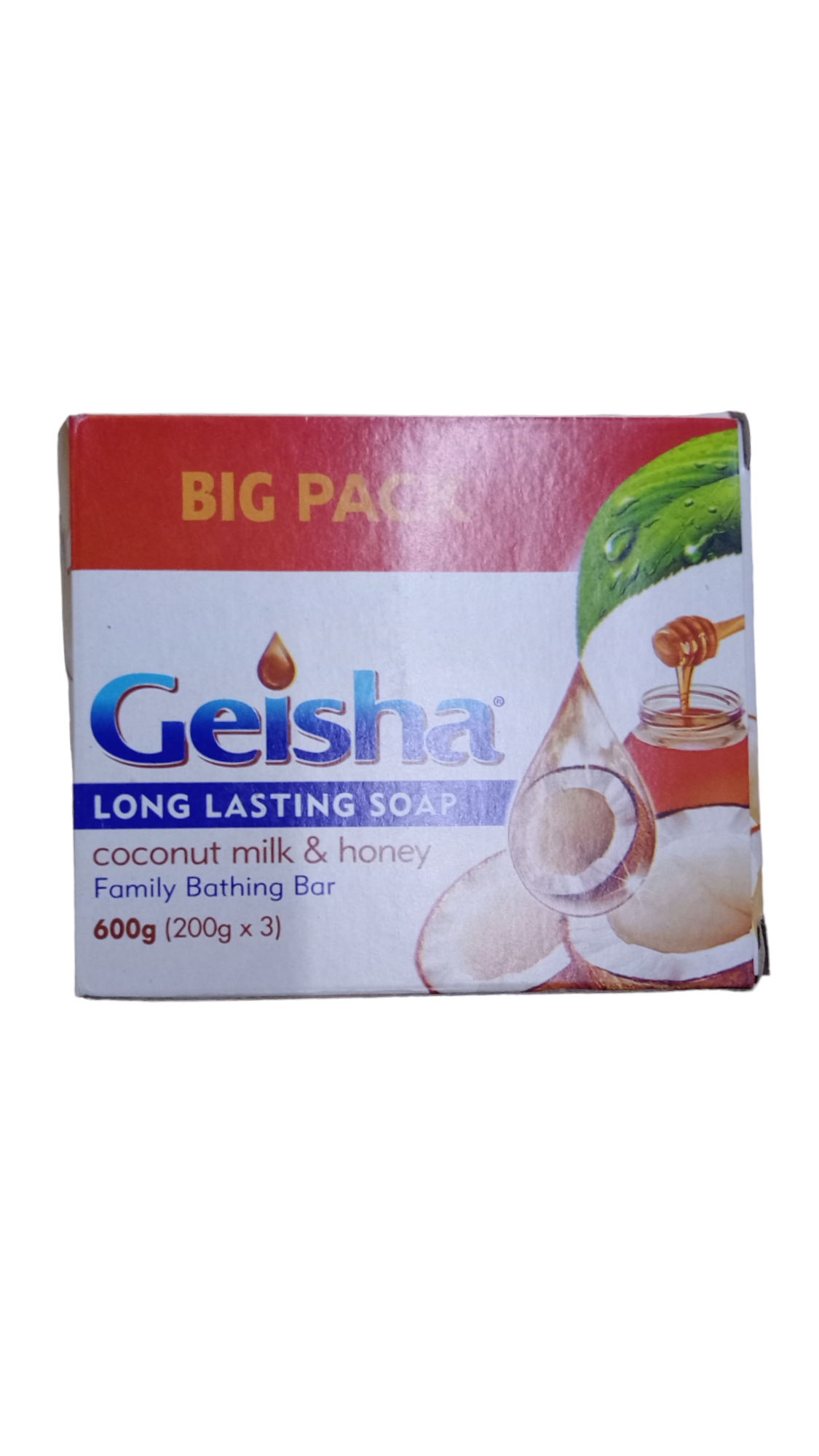 GEISHA SOAP COCONUT MILK & HONEY 200gX3