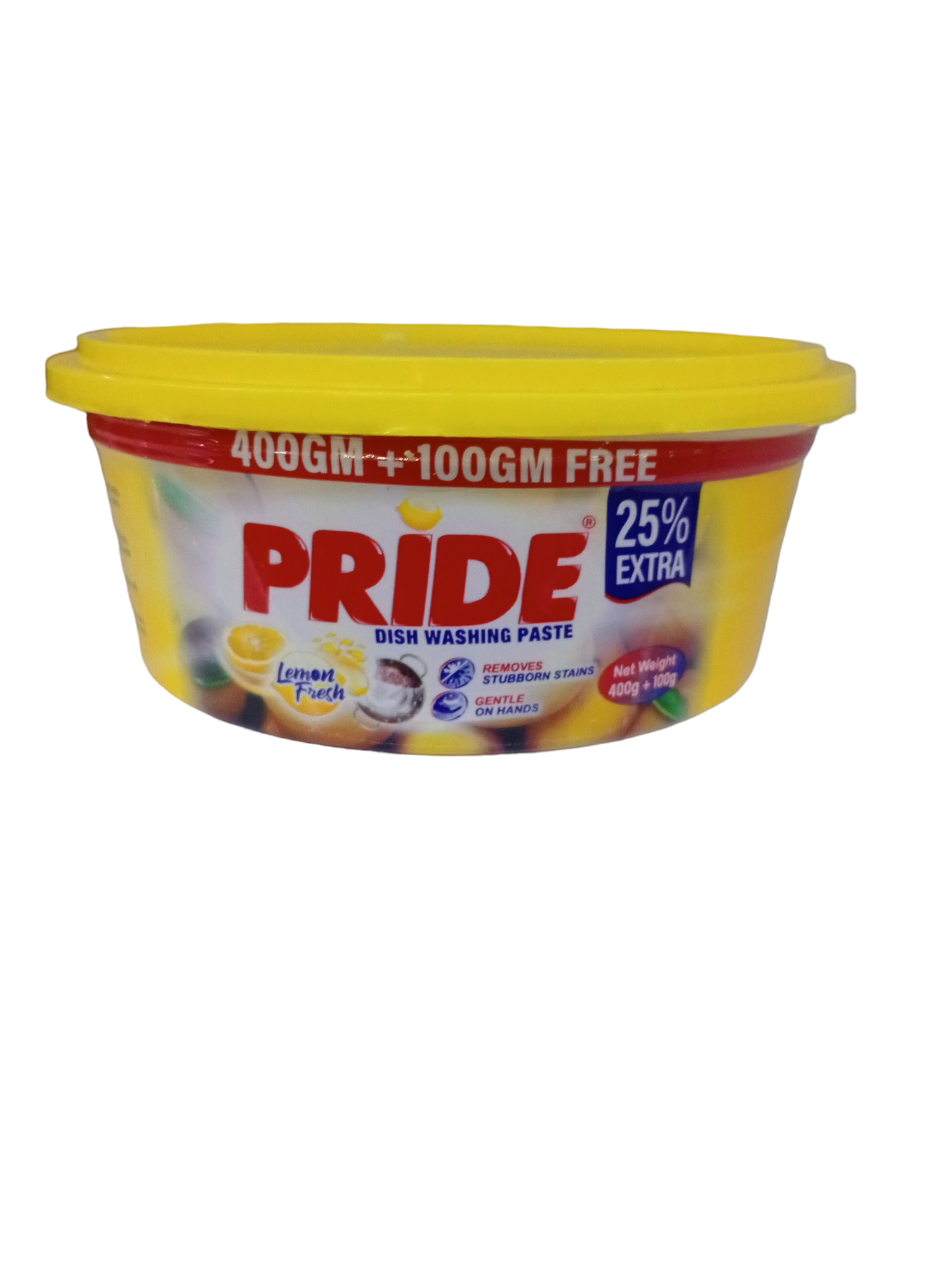 PRIDE DISHWASHING PASTE LEMON FRESH 400+100g