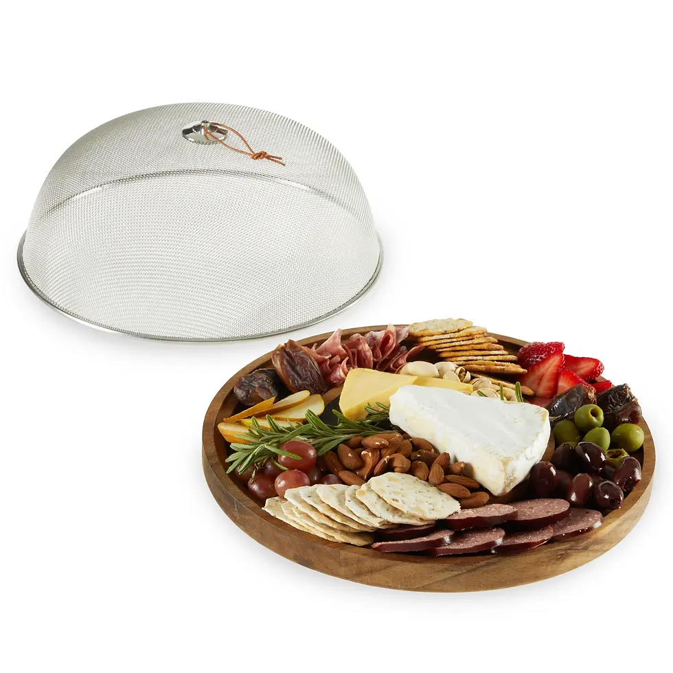 Thumbnail: Modern Manor Slate & Acacia Cheese Board w/ Dome By Twine Living