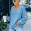 Thumbnail: V NECK LONG SLEEVES FIT SWEATER