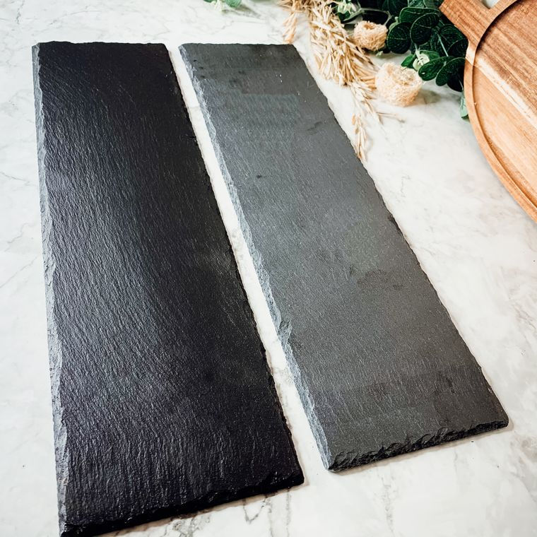 Thumbnail: Long Appetizer Boards, Natural Slate Serving Tray, Chalkboard Appetizer Board