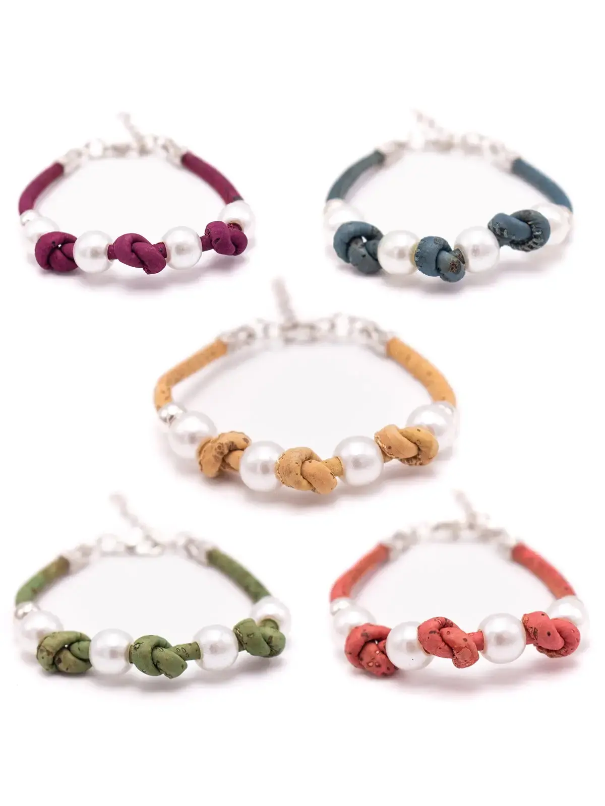 Natural Cork Handmade Woven Women Bracelet