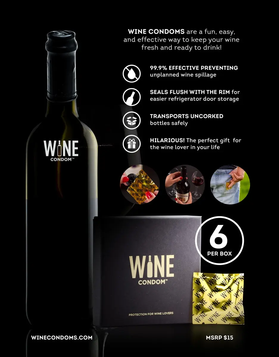 Thumbnail: The Original Wine Condoms | Wine & Beverage Bottle Stopper