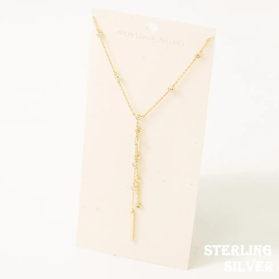 Sterling Silver Y Necklace