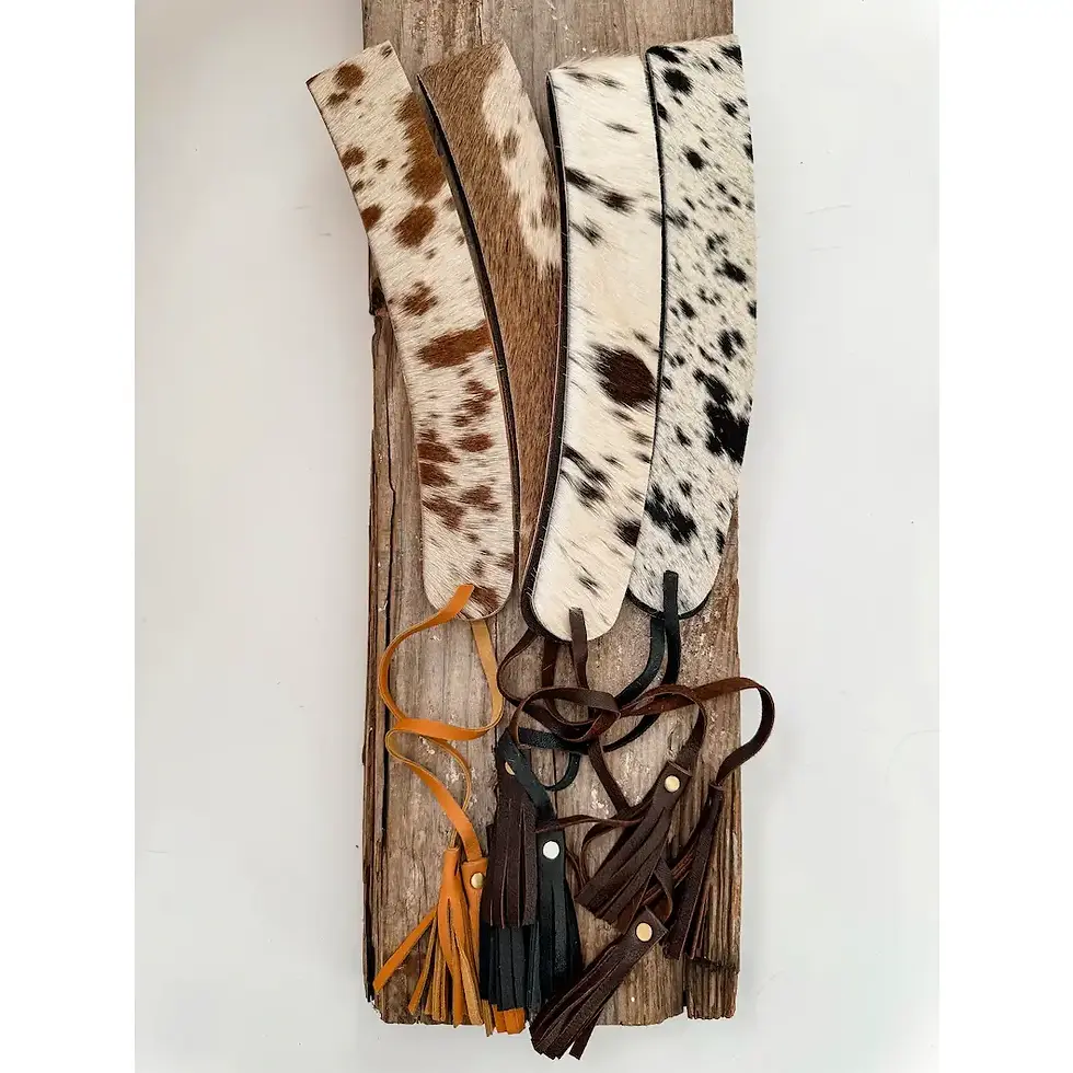 Thumbnail: Cowhide Hat Band Leather Hat Band Leather Ties