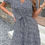 Thumbnail: Short Puff Sleeve V Neck Mini Dress