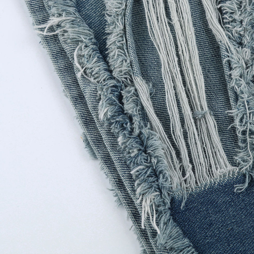 Thumbnail: Women High Waist Ripped Denim Shorts