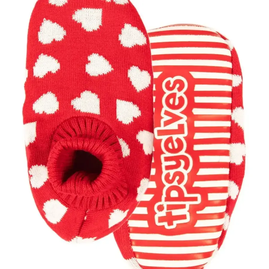 Thumbnail: Beating Hearts Red Valentine's Day Slipper Socks
