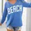 Thumbnail: Slouchy " Beach ” V-Neck Knit