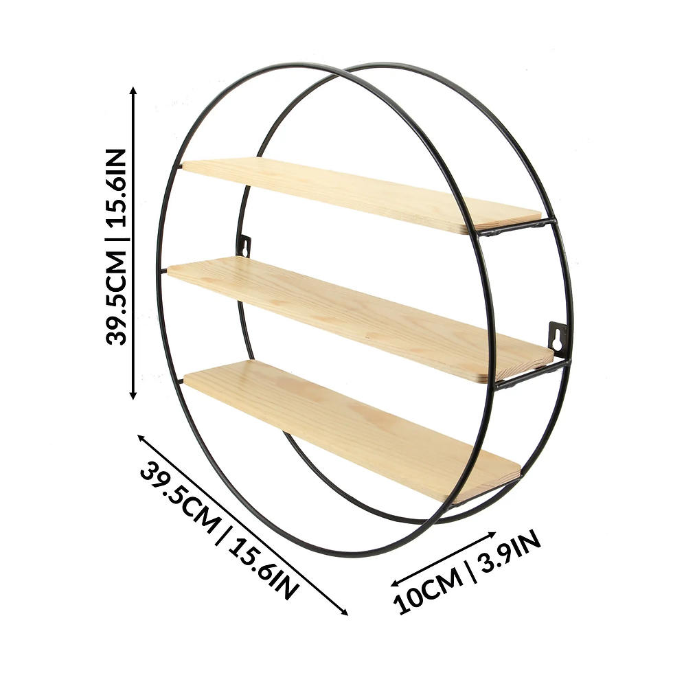 Thumbnail: Floating Circle Shelf 3 Tier