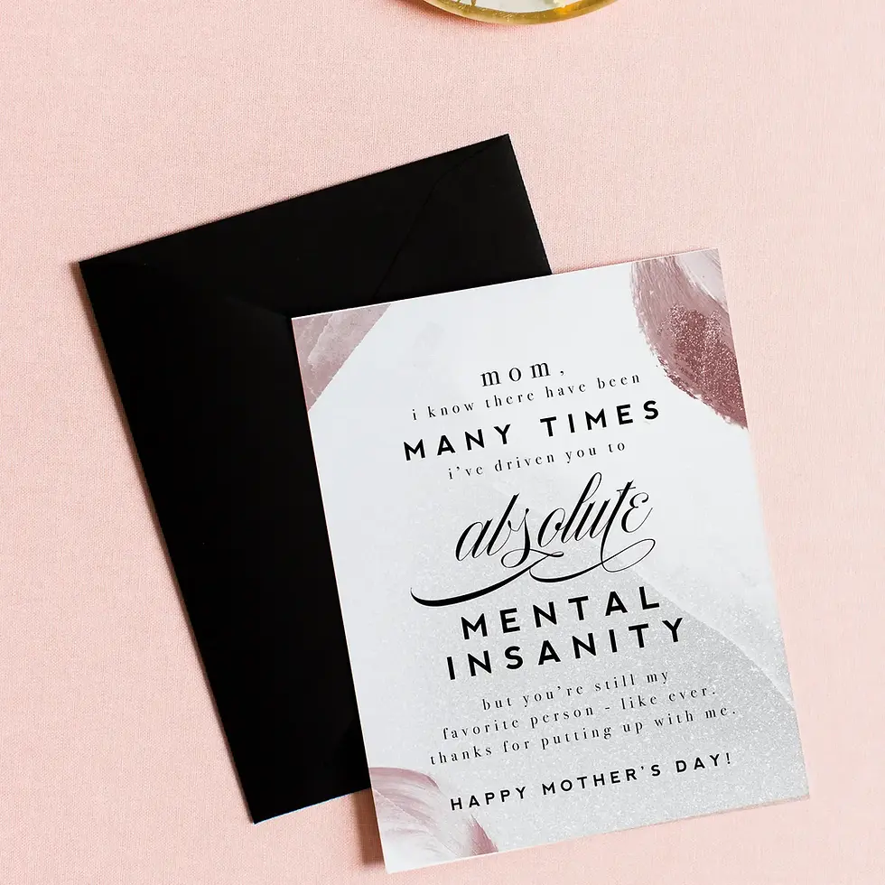 Thumbnail: Kitty Meow | Driven To Mental Insanity - Funny Mother's Day Greeting Card