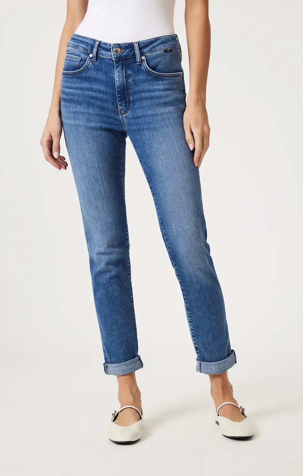 Thumbnail: MAVI | Kathleen Slim Boyfriend Jeans | High Rise